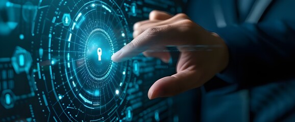 High security system of the future, hologram system, multi-layer locking, Generative AI