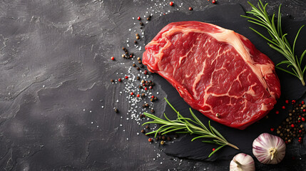 Fresh beef steak - obrazy, fototapety, plakaty