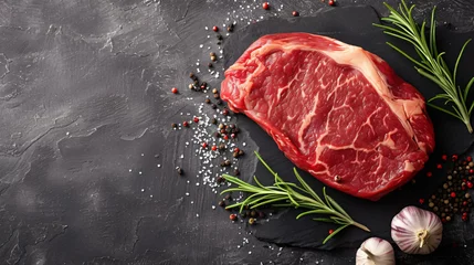 Fotobehang Fresh beef steak © Gefer