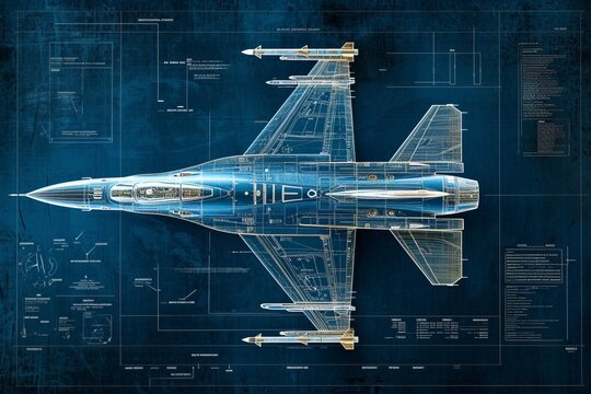 General Dynamics F-16 Fighting Falcon blueprint