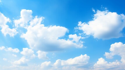 Naklejka na ściany i meble blue sky background with tiny cloud