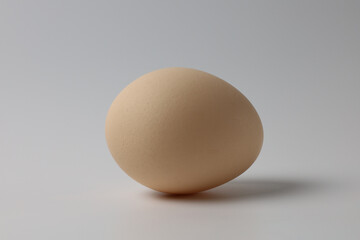 Chicken egg on a white background
