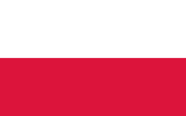 Close-up of red and white national flag of Eastern European country of Republic of Poland. Illustration made January 30th, 2024, Zurich, Switzerland.
