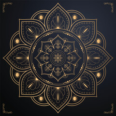 Luxury mandala background with golden arabesque pattern Arabic Islamic east style. Ramadan Style Decorative mandala.