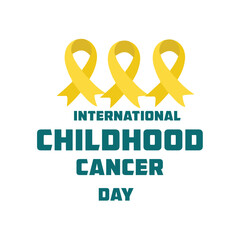 Globe with ribbon Symbolizes global unity and awareness in fighting childhood cancer