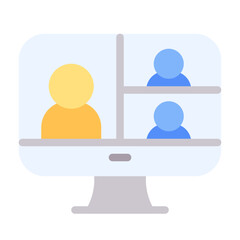 Online Class Flat Style