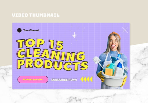 Yellow and Pink Youtube Thumbnail
