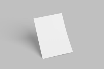 Paper A4 photo mockup. Empty paper photo mockup