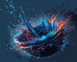 Obraz premium abstract background Paint Splash 8k Desktop Wallpaper