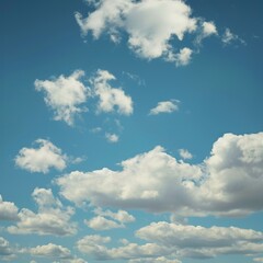Beautiful Clouds Flutter in Blue Sky