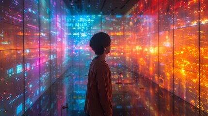 Fototapeta premium Virtual Silence: Exploring Software Without People