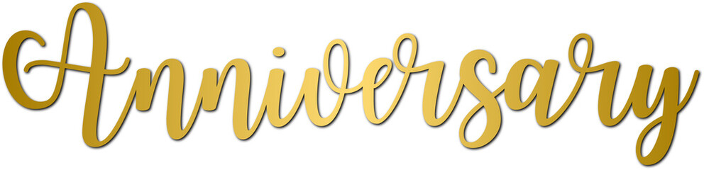 Golden anniversary handwritten lettering, typography, calligraphy