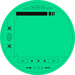 Green Brutalist Sticker