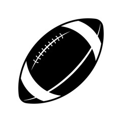 American football ball icon isolated. Rugby ball icon.