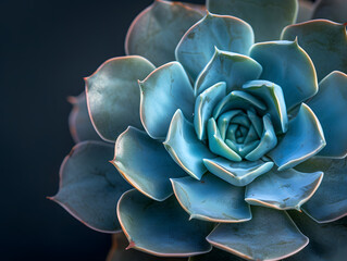 allpaper of minimalistic macro of a part of a succulents with background, Generative AI 