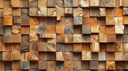 Capture the essence of craftsmanship with a woodworking wall surface featuring an artistic structure design, ideal for backgrounds, Ai Generated.