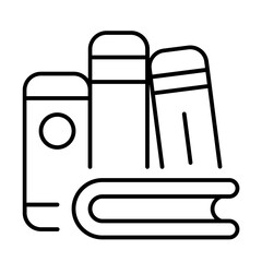 Stack Of Books Thin Style 