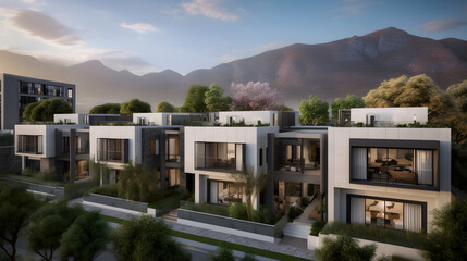 Luxury Mountainview Townhouses: A Serene Haven on the Slopes