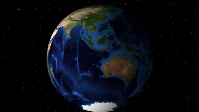 Zooming Into South Africa on Earth