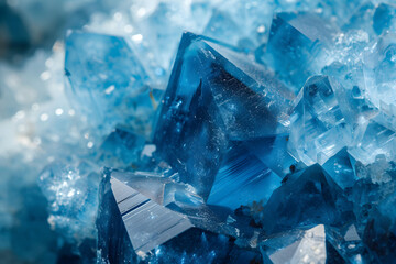 Close up large blue quartz