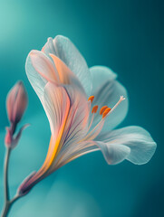Simple close-up flower, Generative AI