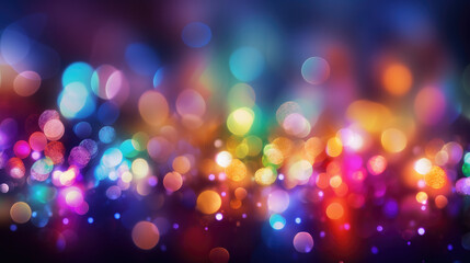 Fototapeta premium Abstract Rainbow Lights Bokeh Wallpaper Design