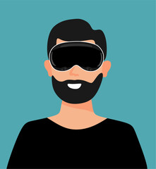 people using spatial computing device, virtual reality devices