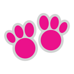 Easter Bunny Feet Illustration