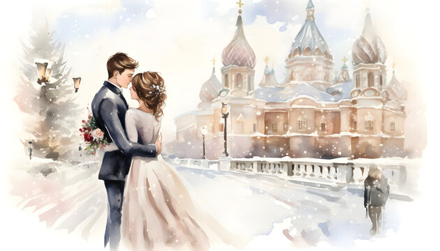 Winter Wedding, Scenic wedding