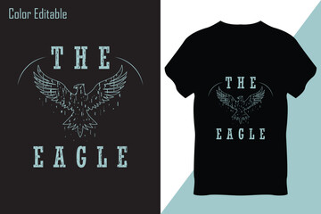 Eagle T-Shirt Design Vector