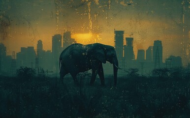silhouette_of_an_elephant_walking