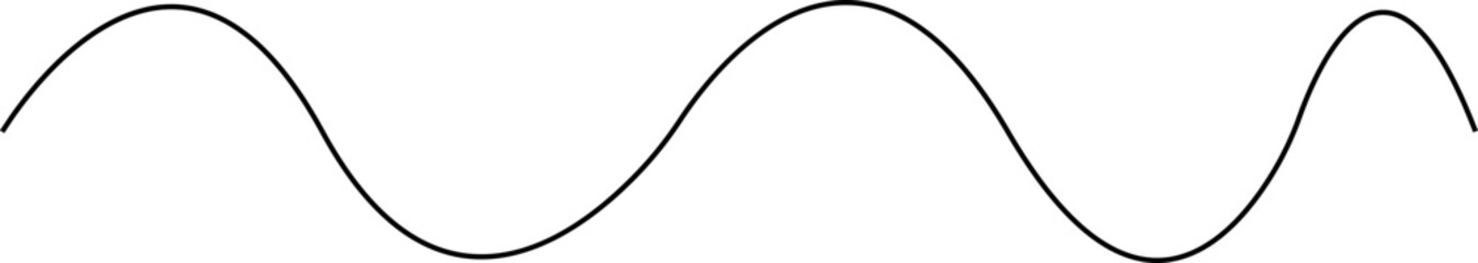 Wavy line, gold curved line