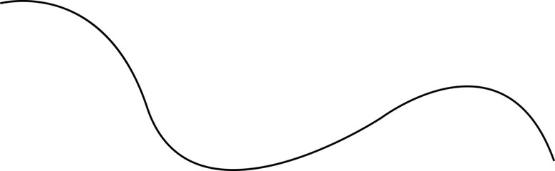 Wavy line, gold curved line