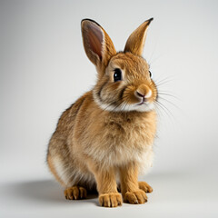 Obraz premium Rabbit on a white background