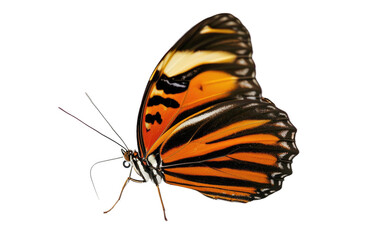 Fototapeta na wymiar The Chestnut Tiger Butterfly Chronicles Isolated on Transparent Background.