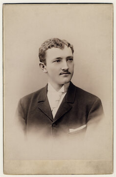 portrait of a person andsome young man around 1900