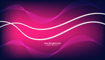 abstract background with glowing wave. Shiny moving lines design element. Futuristic technology concept. Vector illustration