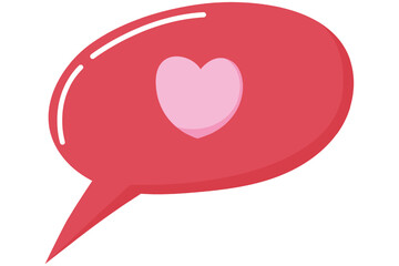 Love Message Hand Drawn Valentine Day Sticker