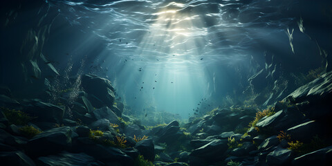 Obraz premium Underwater view of reef