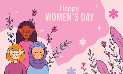 international women's day flat illustration vector