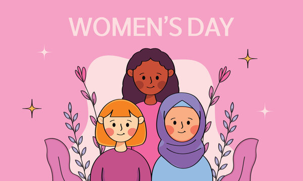 international women's day flat illustration vector