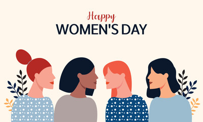 international women's day flat illustration vector