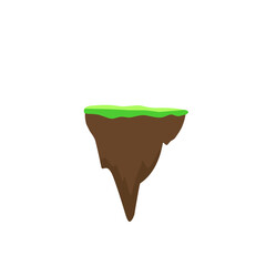 Illustration of a floating island