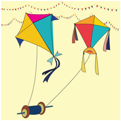 kite flying in the sky