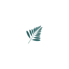 vector leaf element in green color vector