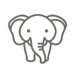 elephant outline