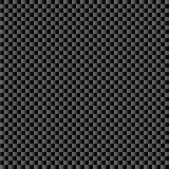 Black vertical carbon fiber seamless texture pattern vector illustration. Textile fabric, car tuning or cloth macro seamless kevlar crisscross texture background. - obrazy, fototapety, plakaty