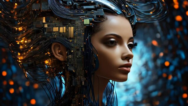 Artificial intelligence in the form of a person. AI