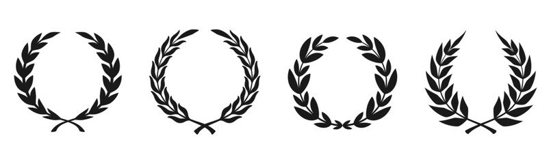 floral laurel wreath © afiatun