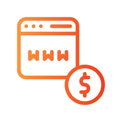 browser gradient icon